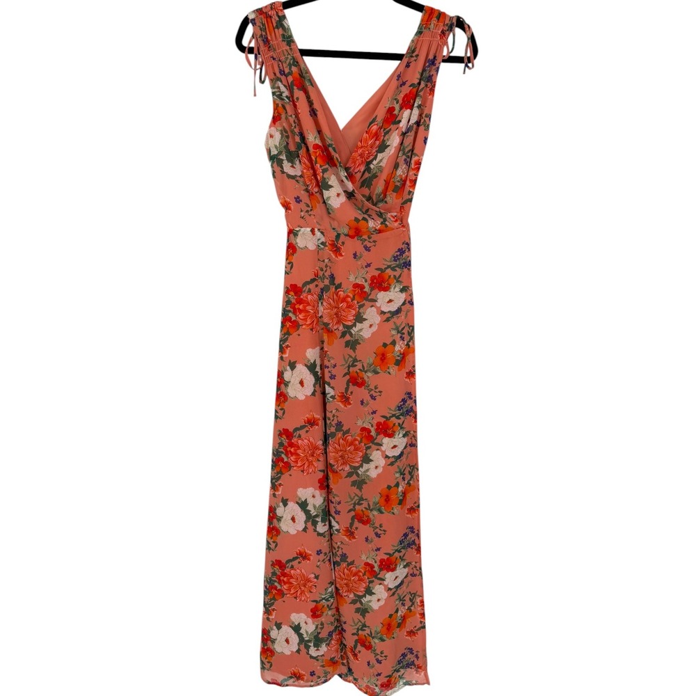 NWT Eva Mendes NY&C Women's Floral Wrap Maxi‎ Dress Size Small Feminine Romantic